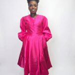The "Radiance" Puff-Sleeve Midi